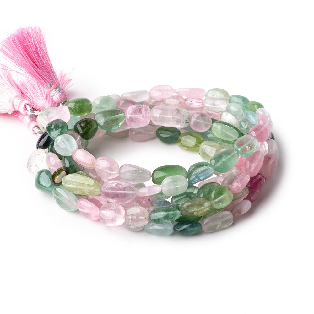 6x5-11x9mm Afghani Tourmaline Plain Nugget Beads 17 inch 43 pieces AAA