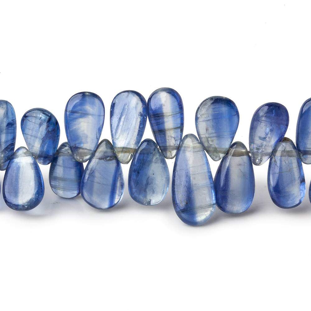 6x5-12x5mm Kyanite Plain Pear Beads 7 inch 59 pieces