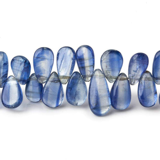 6x5-12x5mm Kyanite Plain Pear Beads 7 inch 59 pieces