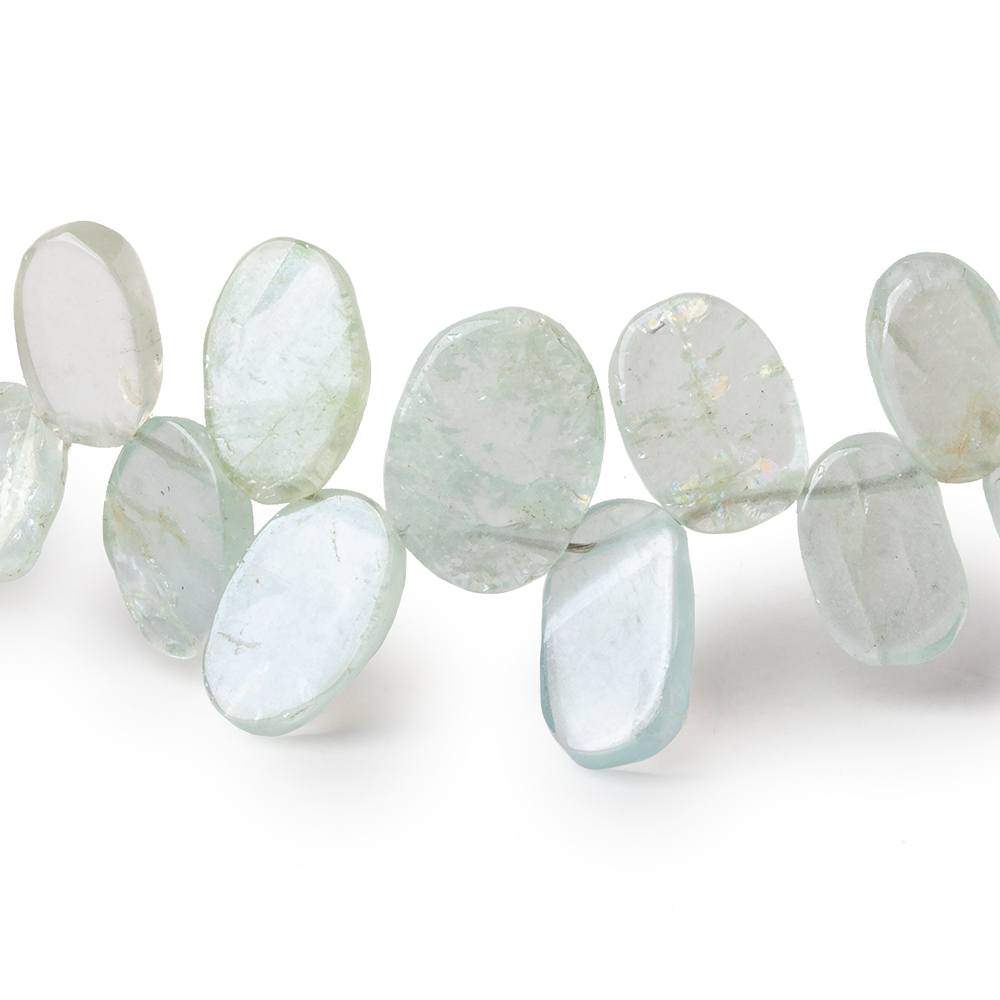 6x5-12x8mm Mystic Aquamarine Freeform Slice Beads 7 inch 43 pieces