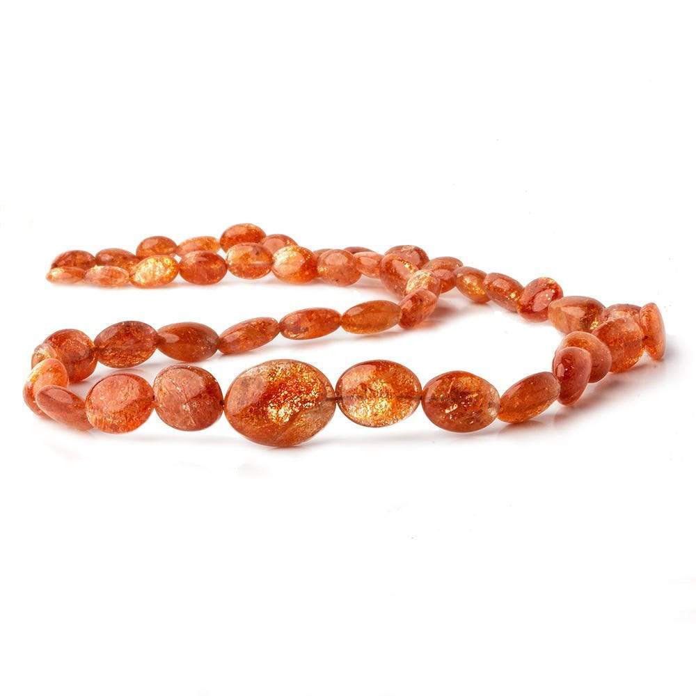 6x5-13x10mm Sunstone Plain Nugget Beads 16 inch 47 pieces