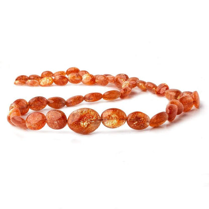 6x5-13x10mm Sunstone Plain Nugget Beads 16 inch 47 pieces
