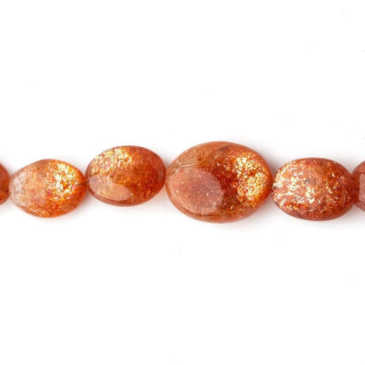 6x5-13x10mm Sunstone Plain Nugget Beads 16 inch 47 pieces