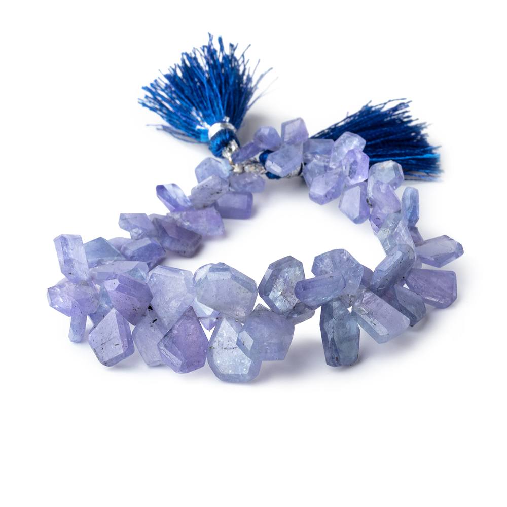 6x5-13x9mm Tanzanite Faceted Freeform Beads 7 inch 60 pieces