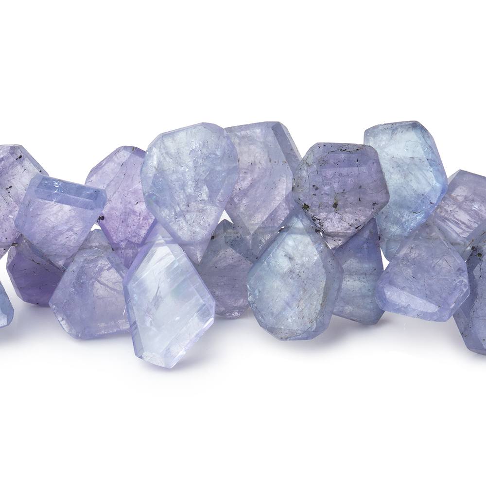 6x5-13x9mm Tanzanite Faceted Freeform Beads 7 inch 60 pieces