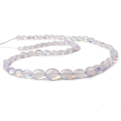 8x6-12x9mm Lavender Opal straight drilled plain ovals 20 inch 51 beads AA 1mm hole