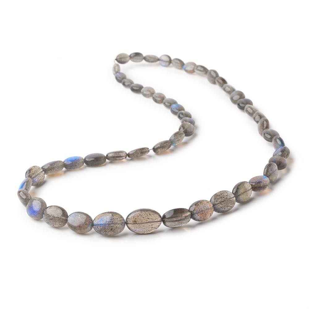 6x5-14x9mm Labradorite Plain Oval Beads 18 inch 48 pieces AAA