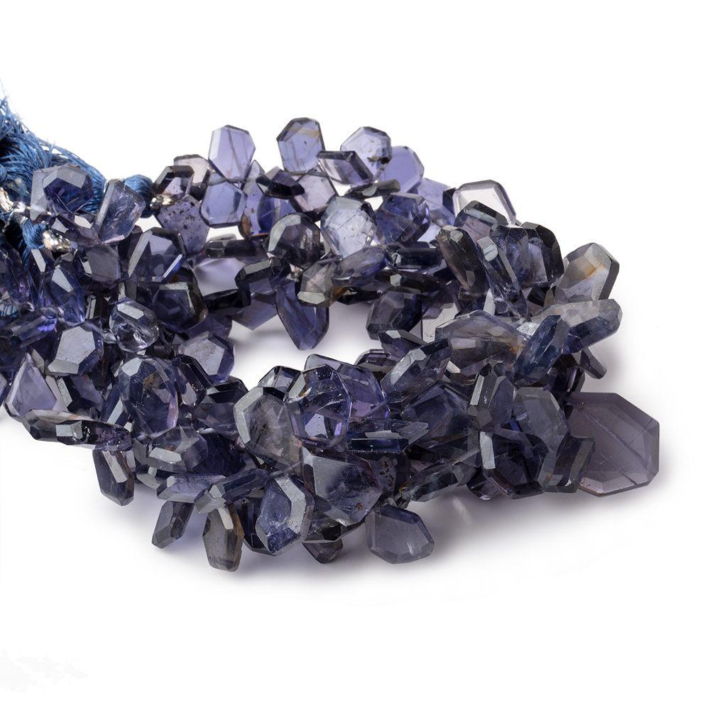 6x5-15x10mm Iolite Faceted Freeform Beads 7 inch 66 pieces