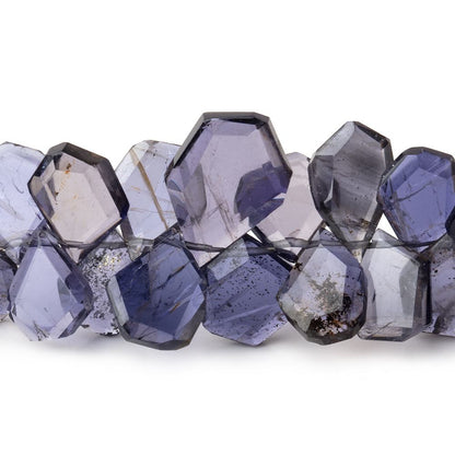 6x5-15x10mm Iolite Faceted Freeform Beads 7 inch 66 pieces