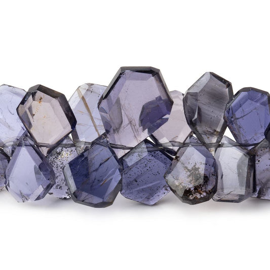 6x5-15x10mm Iolite Faceted Freeform Beads 7 inch 66 pieces