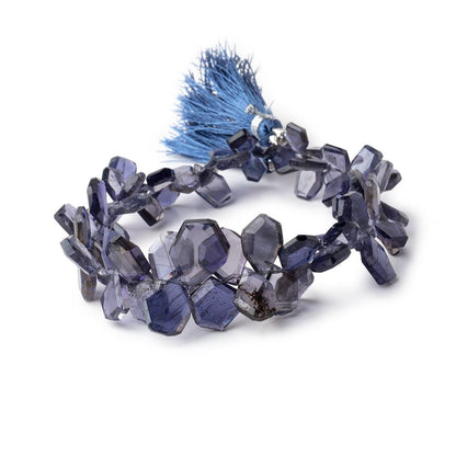 6x5-15x10mm Iolite Faceted Freeform Beads 7 inch 66 pieces