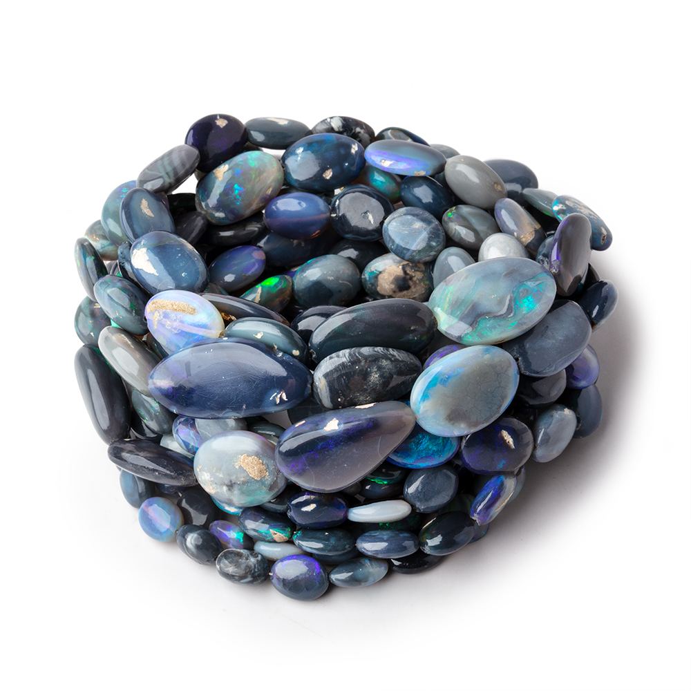 6x5-15x11mm Australian Opal & Matrix Plain Nugget beads 18 inch 50 pieces AAA