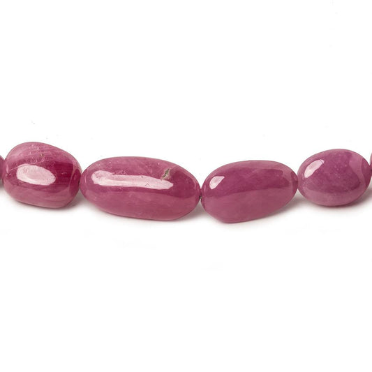 6x5-17x8mm Burmese Ruby plain nugget beads 19.5 inch 59 pieces