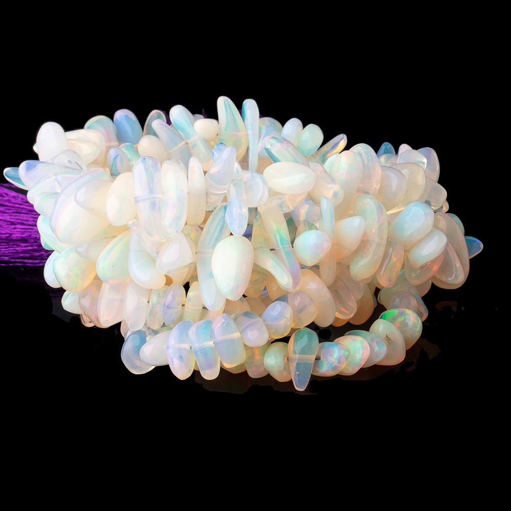 6x5-19x3mm Ethiopian Opal Plain Nugget Beads 16 inch 110 pieces