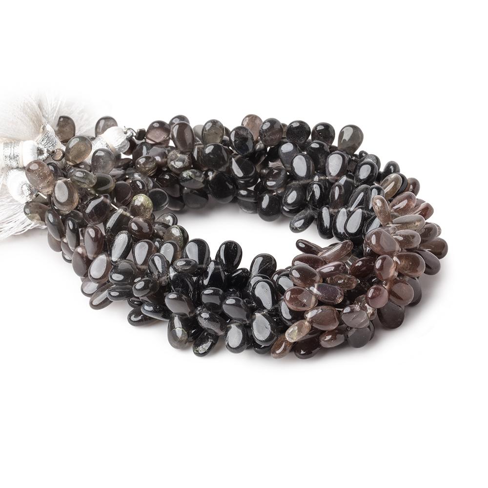 6x5-7x6mm Cat's Eye Scapolite Plain Pear Beads 8 inch 70 pieces