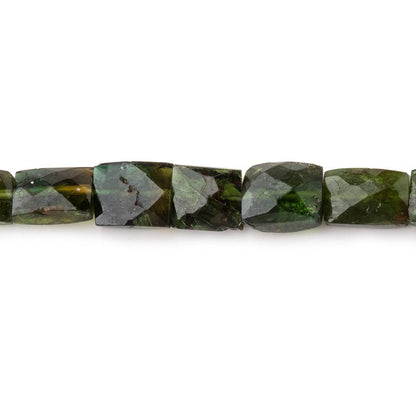 4x6mm Chrome Green Tourmaline Faceted Rectangles 15 inch 56 Beads