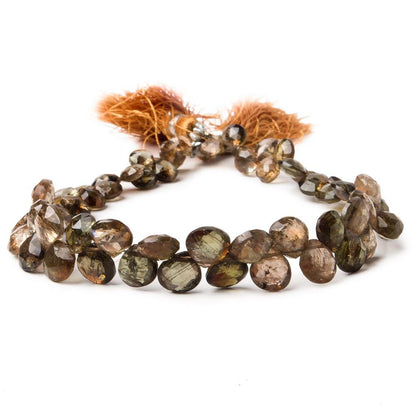 6x5-7x7mm Andalusite Faceted Hearts 8 inch 62 pieces