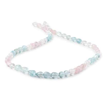 6x5-8x6mm Multi Color Beryl Faceted Tear Drop Beads 18 inch 57 pieces AA
