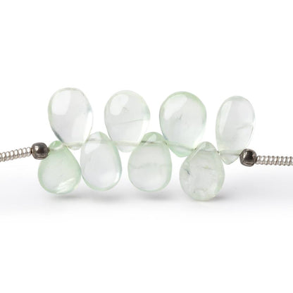 6x5-8x6mm Prehnite Plain Pear Beads 8 inch 48 pieces
