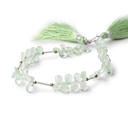6x5-8x6mm Prehnite Plain Pear Beads 8 inch 48 pieces