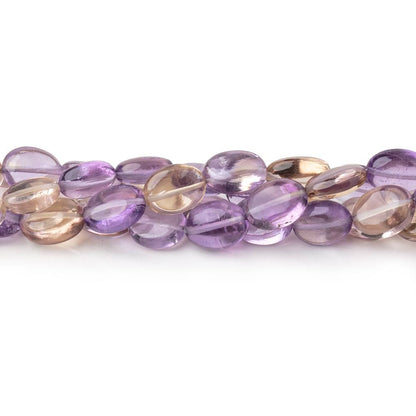 6x5-8x7mm Ametrine Plain Oval Beads 14 inch 44 pieces