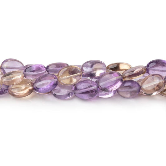 6x5-8x7mm Ametrine Plain Oval Beads 14 inch 44 pieces