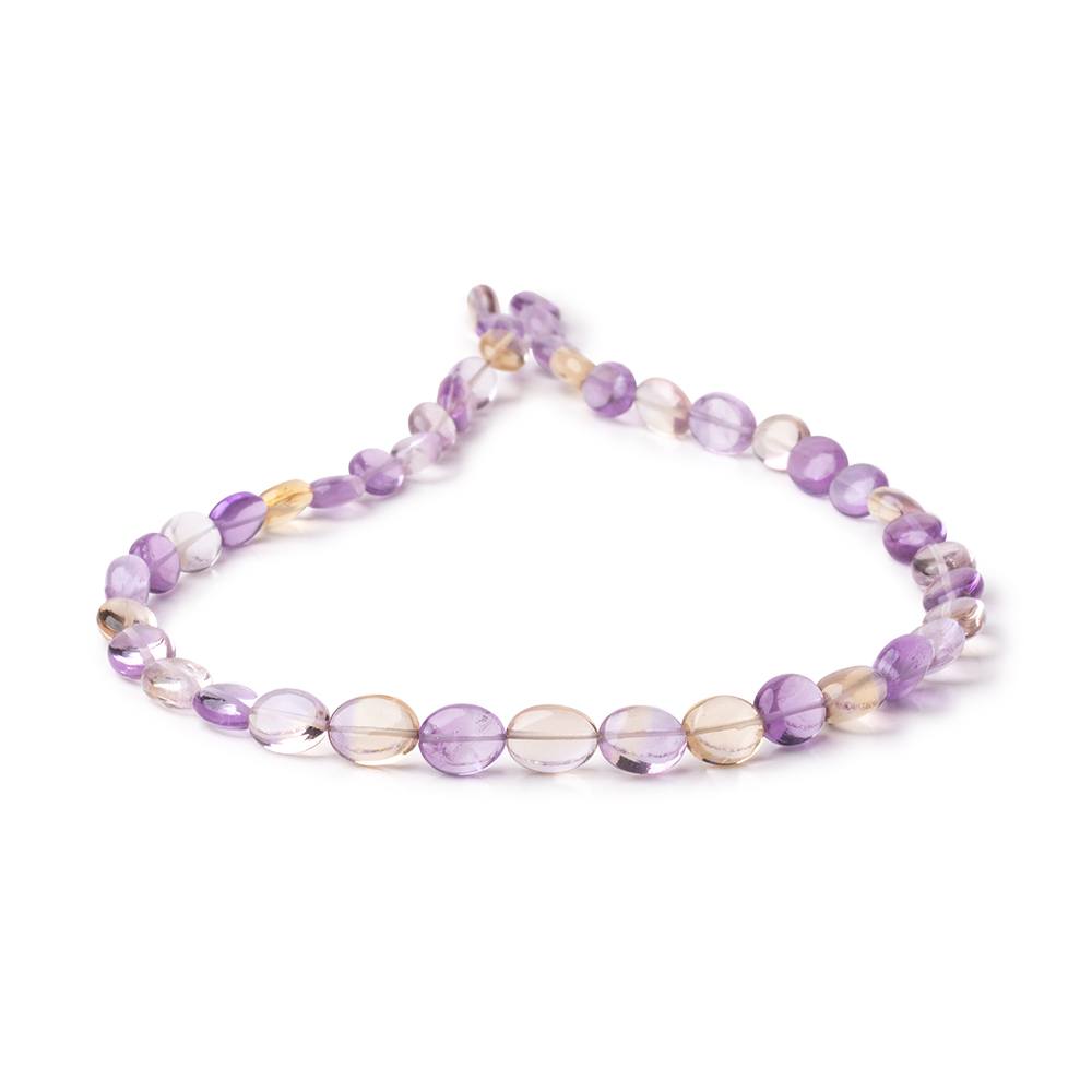 6x5-8x7mm Ametrine Plain Oval Beads 14 inch 44 pieces