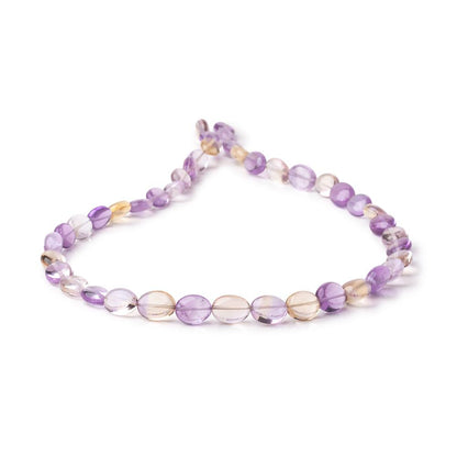 6x5-8x7mm Ametrine Plain Oval Beads 14 inch 44 pieces