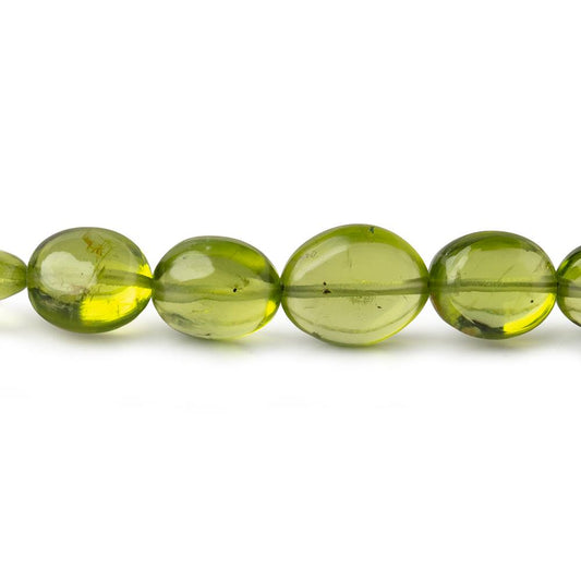 6x5-9x7mm Peridot Plain Oval Beads 15 inch 51 pieces AA