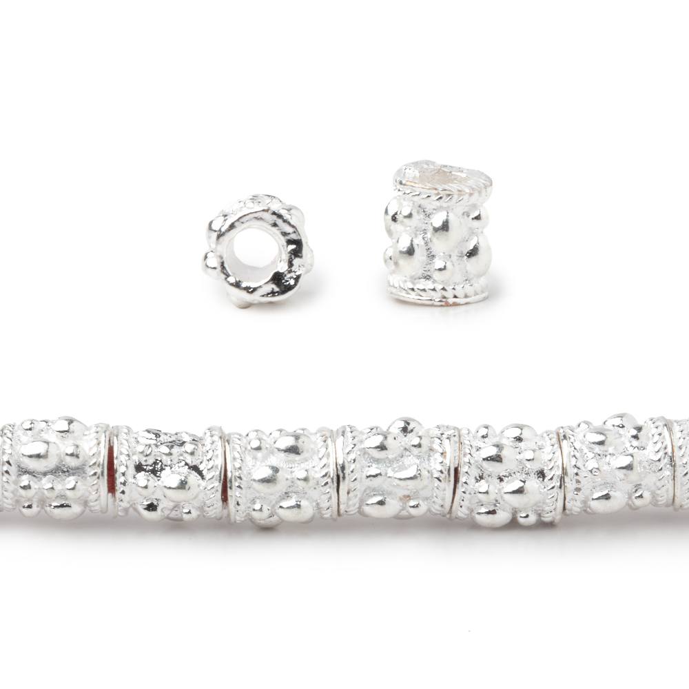 6x5mm Rain Drop Design Tube Beads 8 inch 33 pieces