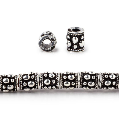 6x5mm Rain Drop Design Tube Beads 8 inch 33 pieces