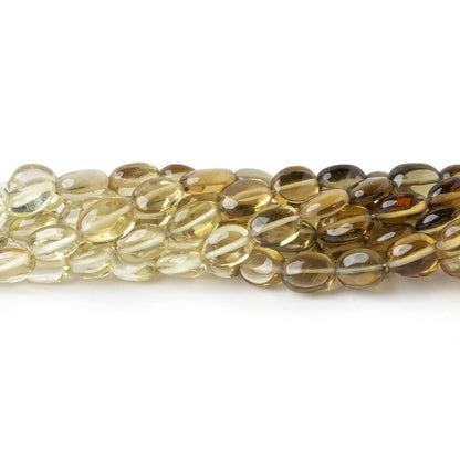 6x5mm Shaded Lemon Quartz plain oval beads 16.5 inch 65 pieces