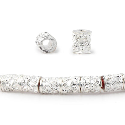 6x5mm Twisted Pretzel Design Tube Beads 8 inch 32 pieces