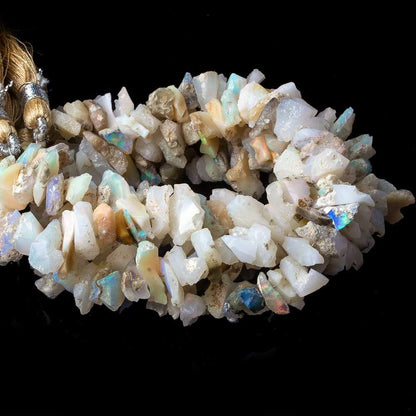 6x5x3-13x5x3mm Australian Opal center drilled Natural Crystal Chip Beads 7.5 inch 64 beads