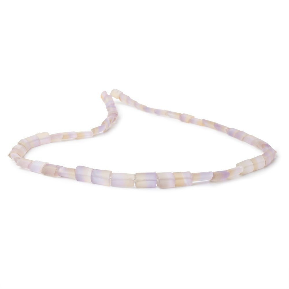 6x6-10x7mm Matte Ametrine Plain Tube Beads 18 inch 55 pieces AA