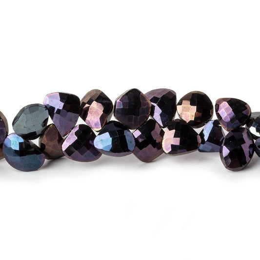 6x6-10x7mm MultiColor Metallic Black Spinel Fancy Shapes 9.5 inch 63 beads