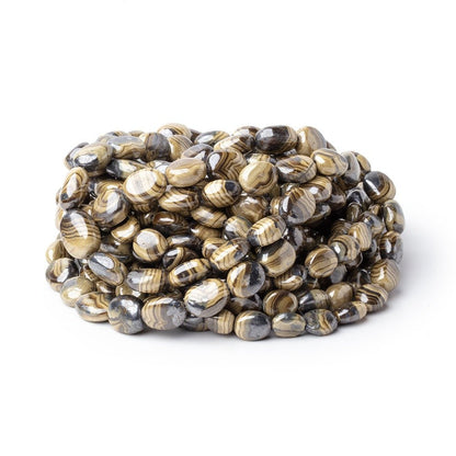 6x6-10x8mm Schalenblende Plain Nugget Beads 18 inch 54 pieces