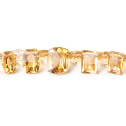 6x6-11x9mm Citrine Faceted Mixed Shaped Beads 5 inch 26 pieces AAA