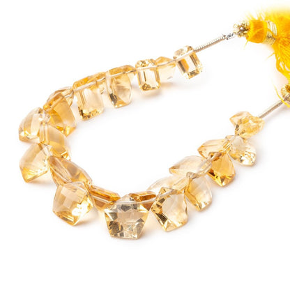 6x6-11x9mm Citrine Faceted Mixed Shaped Beads 5 inch 26 pieces AAA