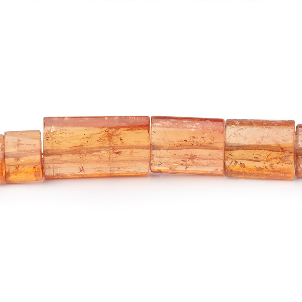 6x6-18x11mm Imperial Topaz Plain Tube Beads 20 inch 51 pieces AAA
