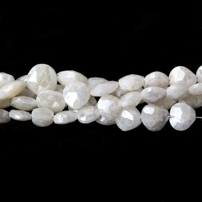 6x6-7x7mm Mystic Pearly White Quartz faceted hearts 16 inch 63 pieces