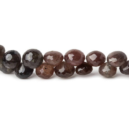 6x6-7x7mm Platinum Grey & Plum Scapolite Candy Kiss beads 9 inch 55 pieces A