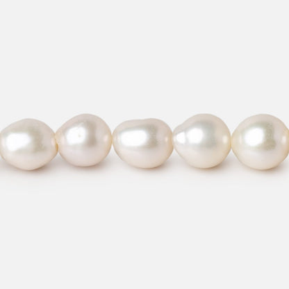 6x6-8x6.5mm White Petite Ultra Baroque Freshwater Pearls 16 inch 57 pieces