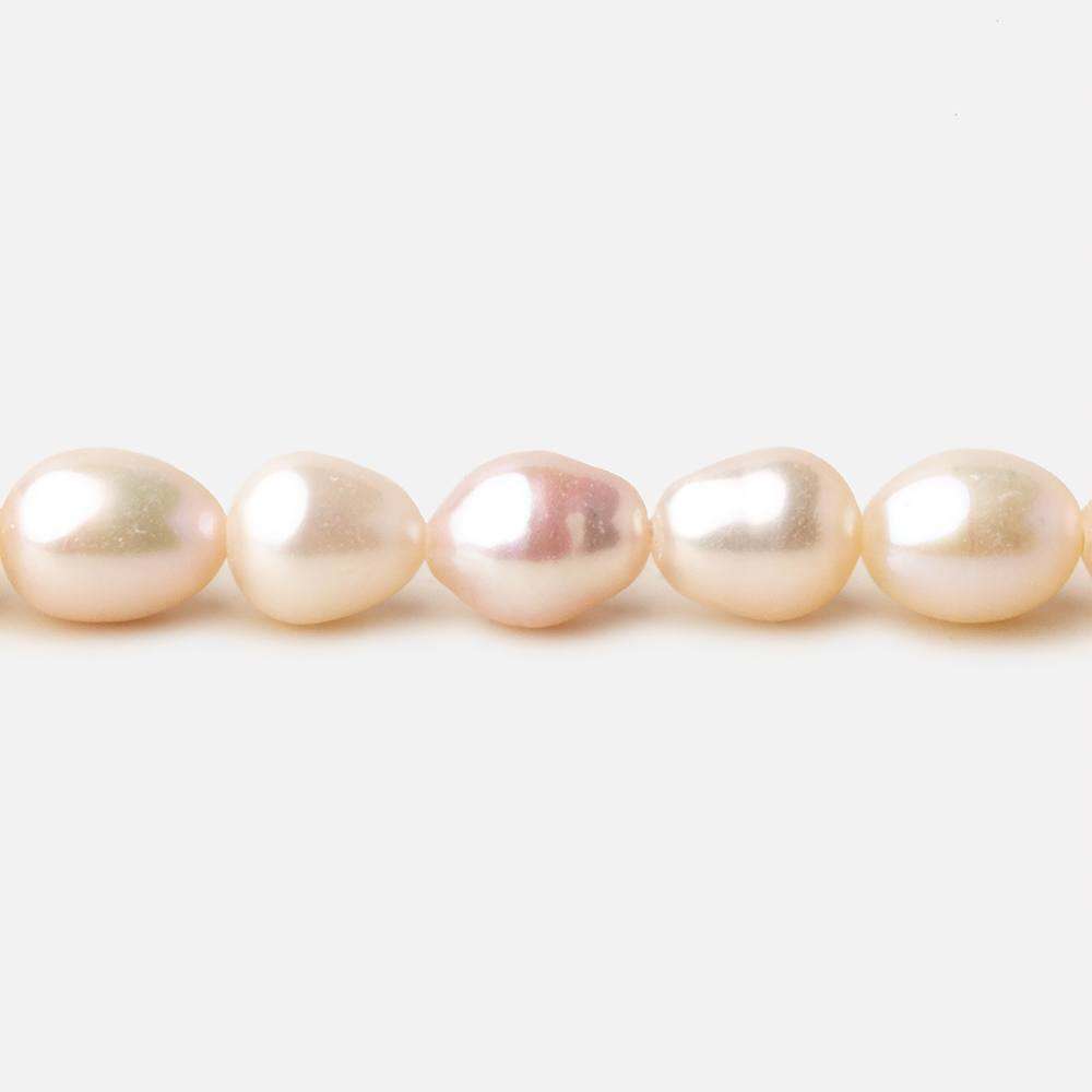 6x7mm White straight drilled Oval freshwater pearls 15 inch 52 pieces A