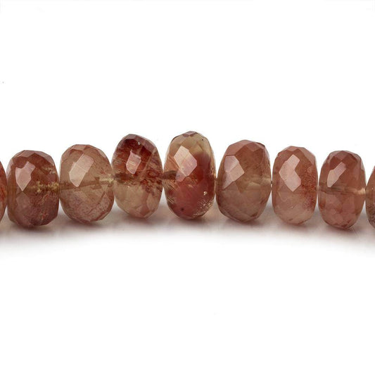 7-10mm Andesine faceted rondelle beads 18 inch 94 pieces AA