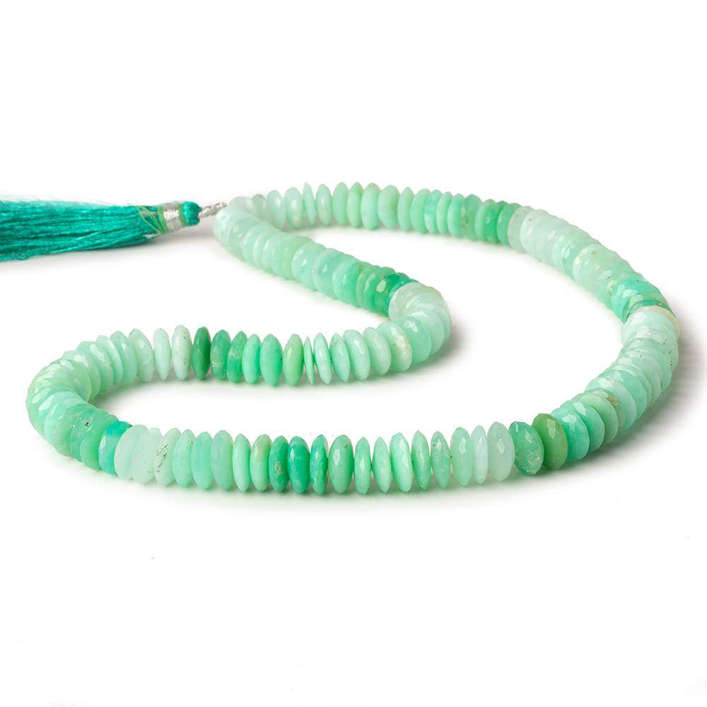 8-9mm Chrysoprase German Faceted Rondelle Beads 16 inch 130pcs A grade