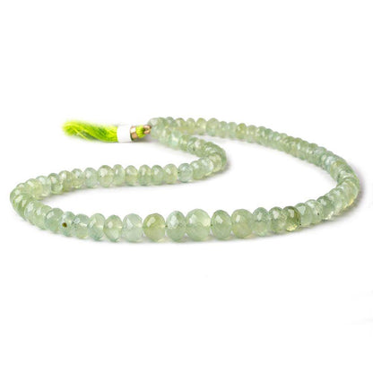 7-10mm Prehnite Beads Faceted Rondelle 16 inch 82 pieces