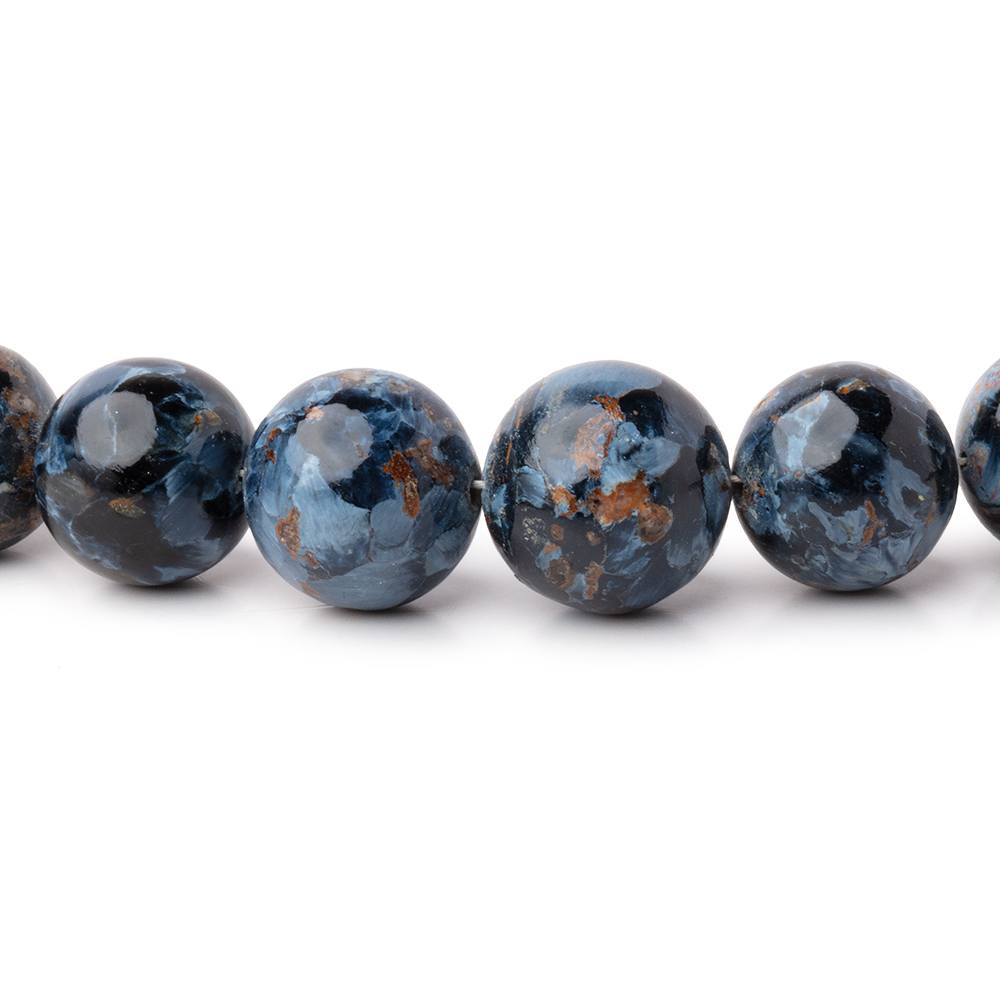 7-11.5mm Pietersite Plain Round Beads 18 inch 53 pieces AAA