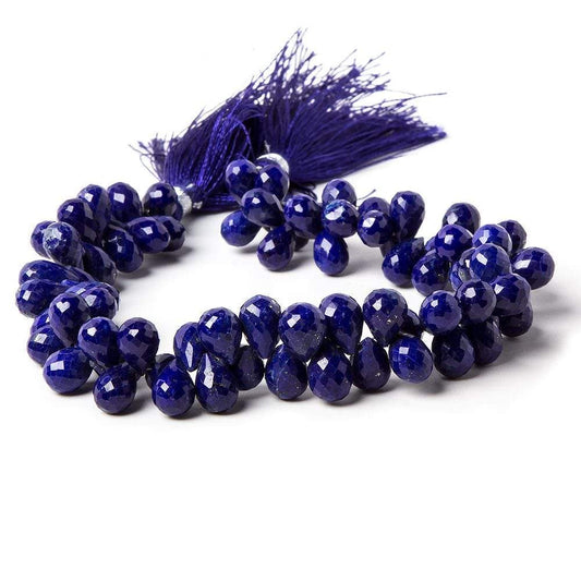 7-11mm Lapis Lazuli Bead Tear Drop Briolette 8 inch 45 pieces