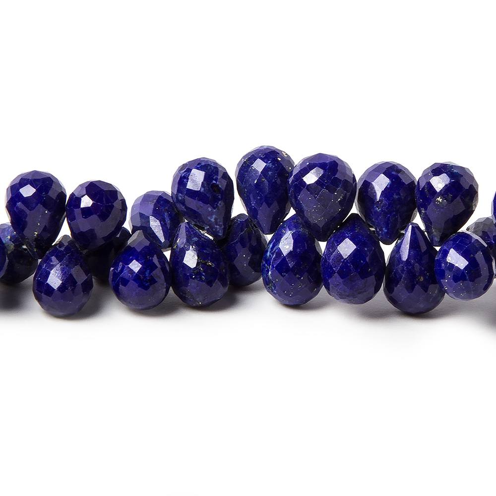 7-11mm Lapis Lazuli Bead Tear Drop Briolette 8 inch 45 pieces